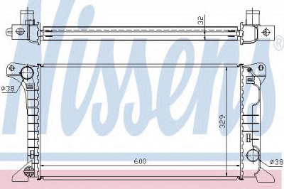 NISSENS 62369a -  Радиатор, охлаждение двигателя