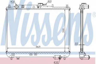 NISSENS 62409a -  Радиатор, охлаждение двигателя