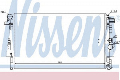 NISSENS 62572 -  Радиатор, охлаждение двигателя