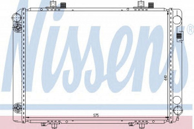 NISSENS 62602 -  Радиатор, охлаждение двигателя