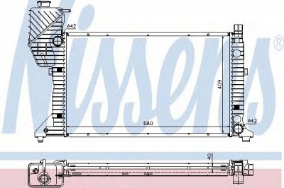 NISSENS 62685a -  Радиатор, охлаждение двигателя