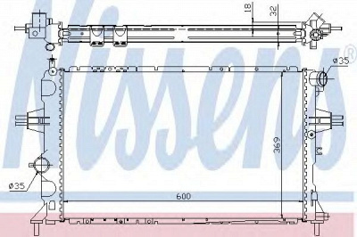 NISSENS 63006a -  Радиатор, охлаждение двигателя