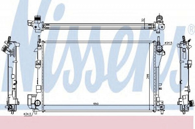 NISSENS 63022a -  Радиатор, охлаждение двигателя