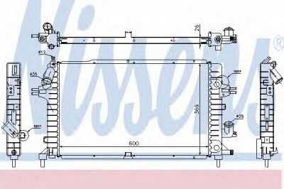 NISSENS 63029a -  Радиатор, охлаждение двигателя