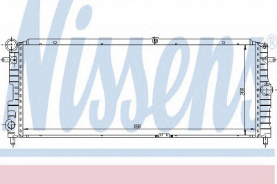 NISSENS 63044 -  Радиатор, охлаждение двигателя