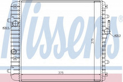 NISSENS 630738 -  Радиатор, охлаждение двигателя