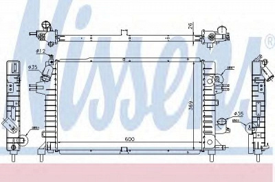 NISSENS 63112a -  Радиатор, охлаждение двигателя