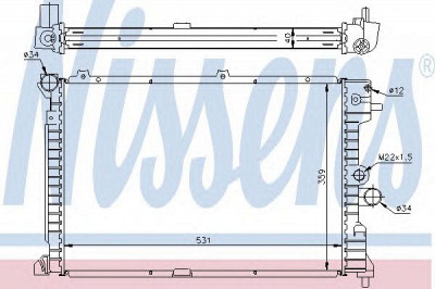 NISSENS 63289a -  Радиатор, охлаждение двигателя
