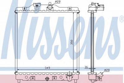 NISSENS 63309a -  Радиатор, охлаждение двигателя