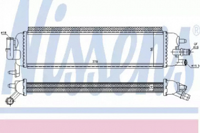 NISSENS 636038 -  Радиатор, тяговый аккумулятор