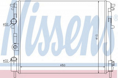 NISSENS 637931 -  Радиатор, охлаждение двигателя