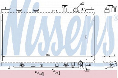 NISSENS 640941 -  Радиатор, охлаждение двигателя