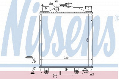 NISSENS 64203 -  Радиатор, охлаждение двигателя