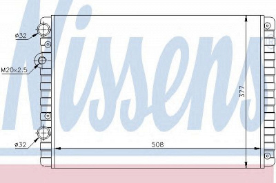 NISSENS 652321 -  Радиатор, охлаждение двигателя