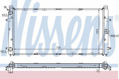 NISSENS 65273a -  Радиатор, охлаждение двигателя