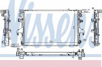 NISSENS 65283a -  Радиатор, охлаждение двигателя