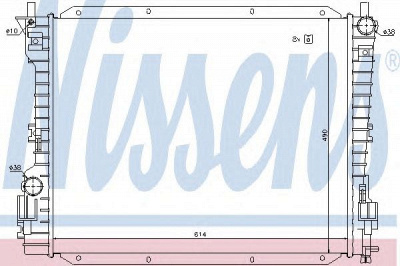 NISSENS 69222 -  Радиатор, охлаждение двигателя