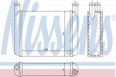 NISSENS 70010 -  Теплообменник, отопление салона