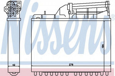 NISSENS 70502 -  Теплообменник, отопление салона