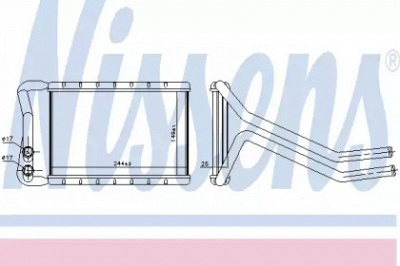 NISSENS 707073 -  Теплообменник, отопление салона