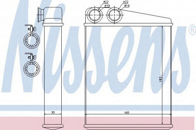 NISSENS 70807 -  Теплообменник, отопление салона