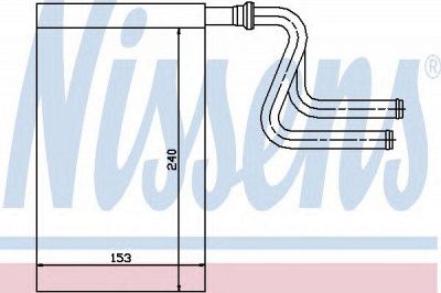 NISSENS 71745 -  Теплообменник, отопление салона