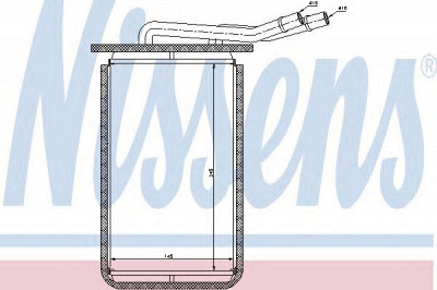 NISSENS 71769 -  Теплообменник, отопление салона