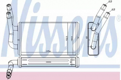 NISSENS 71778 - Теплообменник, отопление салона