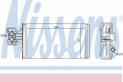 NISSENS 71803 -  Теплообменник, отопление салона