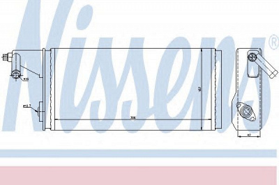 NISSENS 71808 -  Теплообменник, отопление салона