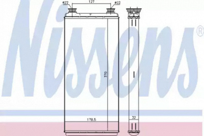 NISSENS 71891 -  Теплообменник, отопление салона