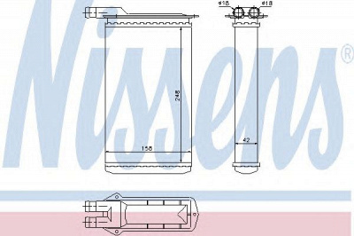 NISSENS 71942 -  Теплообменник, отопление салона