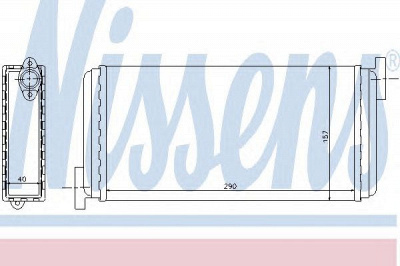 NISSENS 72002 -  Теплообменник, отопление салона
