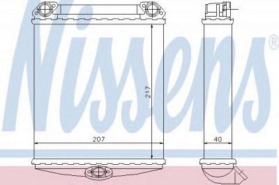 NISSENS 72026 -  Теплообменник, отопление салона