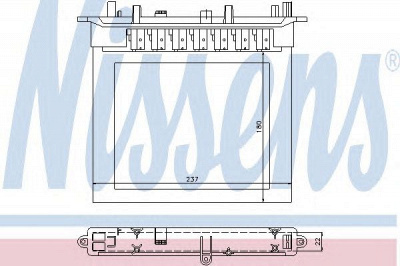 NISSENS 72032 -  Теплообменник, отопление салона