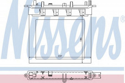NISSENS 72033 -  Теплообменник, отопление салона
