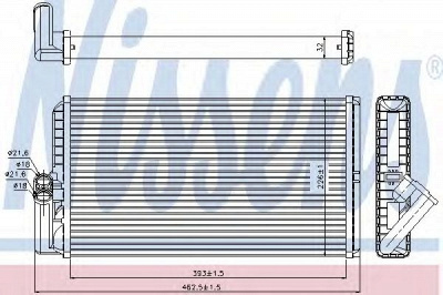 NISSENS 72034 -  Теплообменник, отопление салона