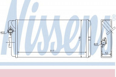 NISSENS 72035 -  Теплообменник, отопление салона