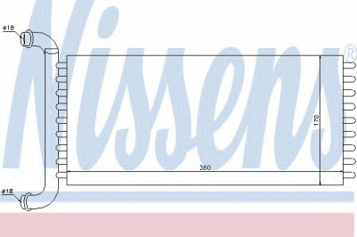 NISSENS 72037 -  Теплообменник, отопление салона