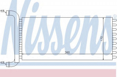 NISSENS 72041 -  Теплообменник, отопление салона