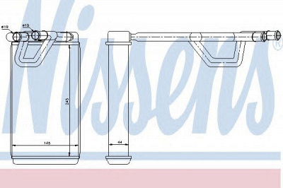 NISSENS 72209 -  Теплообменник, отопление салона