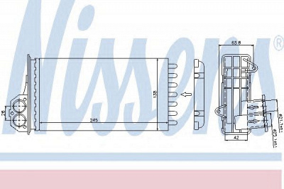 NISSENS 72941 -  Теплообменник, отопление салона
