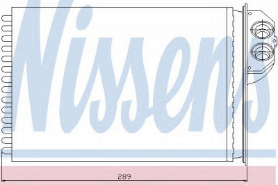 NISSENS 72943 -  Теплообменник, отопление салона