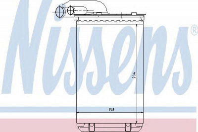 NISSENS 73252 -  Теплообменник, отопление салона