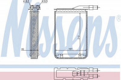 NISSENS 733591 -  Теплообменник, отопление салона