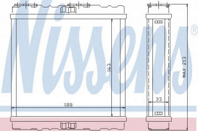 NISSENS 73379 -  Теплообменник, отопление салона