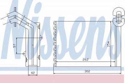 NISSENS 73972 -  Теплообменник, отопление салона