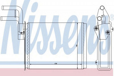 NISSENS 73987 -  Теплообменник, отопление салона