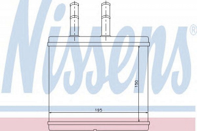 NISSENS 76504 -  Теплообменник, отопление салона