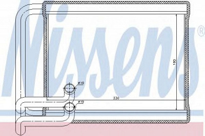 NISSENS 77534 -  Теплообменник, отопление салона